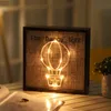 Vintage Plastic Frame Night Lights Nordic Bedroom Bedside Night Lamp Living Room Decoration Animal Plants Nightlights4438710