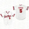 Jam Cal Ripken Jr 5 Rochester Red Wings Jersey genaaid nieuwe kleuren Hoogwaardige film honkbal jerseys