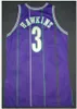 JOGO RARE usado velho Hersey Hawkins Jersey S-5XL COA PARÓQUIA 96 AUTÊNTICO faculdade camisa de basquete ou personalizado qualquer nome ou número de camisa