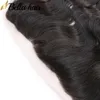 13X2 Ohr-zu-Ohr-Spitzenfrontverschluss, gerader Frontal-Spitzen-Echthaarverschluss, 100 % brasilianisches reines Haar, 150 Dichte, Spitzenhaar, natürliches Schwarz, vorgezogenes Babyhaar, Bella Hair. Ausverkauf