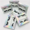 Epacket Nya hela fransar Förpackningsbox Billiga 3D -minkögonfransar 2 par privat etikett Custom Eyelash 7778014606