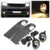 Freeshipping 55W Front Left Right Foglight Grille Kit Set w/ Wiring Headlight Switch For VW T5 TRANSPORTER 2003-2010