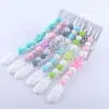 Ins Ny Silicone Baby Pacifier Chain Spädbarn Baby Gracious Pacifier Holder Baby Tand Nyfödda Pacifier Kedjor Chew Leksaker