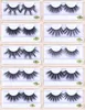 Commercio all'ingrosso 25mm Lashes 10 stili 25mm Ciglia di visone Ciglia finte Striscia spessa Ciglia di visone Trucco Ciglia di visone lunghe drammatiche alla rinfusa