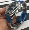 Hoge kwaliteit heren horloges mechanische automatische 16600 43mm roestvrij staal zwart wijzerplaat roestvrij staal zilver kerstcadeau