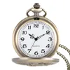 Classic Antique Magpie Pocket Watches Necklace Chain for Women Ladies Girls Friends Flower Case Quartz Watch Gift