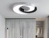 Geometria rotonda Semplice Nero Bianco led Metallo Ferro Circolare Camera da letto Illuminazione Moderna Lampada da soffitto per la casa per camera da letto MYY