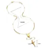 18K Gold Fashion Cross Rosary Hänge Halsband Jesus Pärlor Korsa Hip Hop Halsband