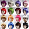 مستلزمات Halloween Wig Masquerade Supplies Wig Masquerade Party Supplies Serving Bobo Headgear Short Hair Decoration Wig Gip Mixs Color