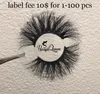 Vente chaude Nouveau Style 25mm Lashes Big Long Mink Lashes Marque Privée 3D Mink Eyelashes Cruelty Free High Volume Mink Lashes