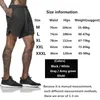 Sparrowera Double-Deck Solide Gym Shorts für Männer Tasche Plus Größe Fitness Laufen Camouflage Schnell Trocknend Training Jogging Hosen1