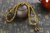 108 * 8mm Natural Sandalwood Boeddhistische Boeddha Meditatie 108 Kralen Houten Gebed Bead Mala Armband Dames Mannen Sieraden