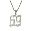 hip hop nummer 69 diamanten hanger kettingen voor mannen gouden zilveren legering strass luxe 6ix9ine ketting Cubaanse ketting mode je3374555