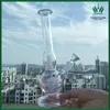 Pink Bong Recycle Dab Rig Smoking Bong Hookah 9 Inches Height Diffused Downstem Perc 14mm Female Joint Bowl Glass Bubbler