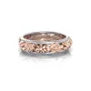 Roségoldener Pflanzen-Blumen-Ring, Bandringe, Verlobungsringe für Damen, Modeschmuck, Damenringe, Modeschmuck