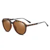 نظارة شمسية Pro 2022 تصميم العلامة التجارية Men Polarized TR90 Frames Vintage Pilot Sun Glasses for Zonnebril Heren PC15031