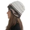 Frauen Camouflage Woolen Stricken Beanie Hut Herbst Winter Warme Casual Hut Kappe Geschenk für Liebe Freundin