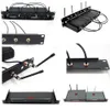 1U Rack Mount,Shelf Tray Case, Patch Panel, Antenna Cable Extension for Wireless Mic Microphone parts
