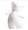 Zwierzęta Symulacja Marmurowa Pasek Fox Statua Craftwork Pokaż Okno Dekoracji Prezent czysto Ręczny styl europejski