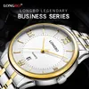 LONGBO Mode Marke Business Stil Gentleman reloj Casual Edelstahl Quarz Uhren Wasserdicht Paar Armbanduhren 50013161