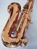 Top novo saxofone alto A-992 wo20 laca dourada sax boquilha profissional remendos almofadas palhetas dobrar pescoço