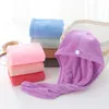 Mikrofaser Quick Dry Hut Badetuch Kappen Haar Magie Trocknen Handtuch Super Absorbent Turban Wrap Hut Spa Caps Haar Wrap BWC424