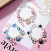 New Trendy Girls Enamel Metal Ocean Animal Charm Bead Strands Bracelet High Quality Handmade Colorful Hand Jewelry