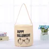 Decorazione di Halloween Borsa a secchiello per caramelle Borsa a mano in tela da notte a led Borsa per cartoni animati per zucca Fantasma Teschio Regalo per feste HH923142418186