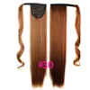 24 -calowy prosty klips w włosach ogon Fałszywe włosy 60 cm kucyk do włosów z spinkami do włosów syntetyczny kucyk
