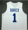 mulheres costume Homens Jovens VintageDEVIN Booker # 1 Kentucky Wildcats basquete Jersey Tamanho S-4XL ou personalizado qualquer nome ou número de jersey