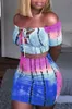 Kvinnor Klänningar 2 Piece Bandage Set Sexy Bodycon Strapless Croped Tops + Mini Wrap Kjol Damer Sommar Casual Clubwear Kläder