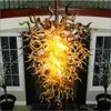 China Supplier Special Retro Flush Mount Ceiling Lights Handmade Blown Glass Art Chandelier for Home Decoration LED Bulbs