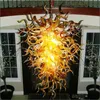 Lamps Special Retro Flush Mount Ceiling Lights Handmade Blown-Glass Art Chandelier for Home Decoration LED Bulbs