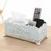 1Pcs Acrílico Tissue Paper Box Rack Accessories Tabela Office Home Office KTV Hotel Car caso titular Facial