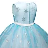 HighQuality 2019 Yeni Çocuk Kid Kız Noel Kar Tanesi Baskı Prenses Bling Tutu Elbise Giysi Yaz Kızlar Çocuk Elbiseler Kıyafetler