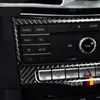 Controle central do carro ar condicionado cd painel decoração capa guarnição de fibra de carbono para mercedes benz classe e w212 2014-152235