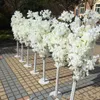 Imitation Cherry Tree Colorful Artificial Cherry Blossom Tree Roman Column Road Leads Wedding Mall Opened Props Iron Art Flower Doors EEA304