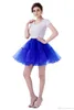 Biały Czarny Rockabilly Tulle Krótkie ślubne Bridal Petticoat Crinoline Woman Mini Tutu Spódnica Underskirt Wesele Akcesoria CPA1089