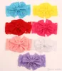 Nya Baby Headbands Girl Fashion Lace Bowknot Hårband Kids Hair Tillbehör Taenia Bandeau A691