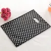 Black White Dot Plastic Gift Bags wraps With Handles Packaging For Mini Jewelry Wholesale