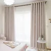 Cortinas fansty oco estrela térmica isolada cortinas blackout para sala de estar quarto princesa persianas ed com voile branco