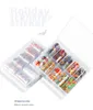 Jul Halloween Nail Stickers Dekaler 10 st Holografiska nagelfolie Vattenöverföring Klistermärken DIY Dekorationer Manikyr