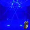 Lumières de fête éclairage de scène Laser Portable faisceau de tête mobile DJ RGBW lampe stroboscopique son activé pour les fêtes salle spectacle anniversaire