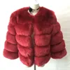 Kvinnors Faux Fur Fur Coat Ny Slim Short Stitching Jacket Fashion Suede Jacket Multi-Color Joker Top