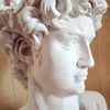 David Head Portraits Bust Mini Gypsum Statue Michelangelo Buonarroti Home Decoration Resin Artcraft Sketch Practice L1239 Q1904269466327