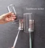 Stainless Steel Toothbrush Holder Free Punch Paste Toothbrush Cup Holder Bathroom Toilet Stainless Steel Toothbrush Cup Holder EEA1379-4