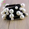 Mode Pearl Hair Tie Seamless Sponge Balls Headband 20 st Hårband Hårtillbehör till gratis frakt