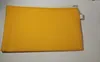 100PCS 19.5CMX11CM Yellow Purple Blue cotton canvas cosmetic bags with lining DIY women blank plain zipper phone clutch bag