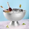 Hickening stal nierdzewna wielka rozmiar Basin Champagne wiadro z lodowego wiadra szampana lodowe wiadra impreza sałatka sałatka 278n
