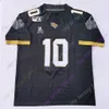 2024 NOWOŚĆ NCAA UCF Knights Jerseys 10 Milton Football Jersey College Black White Size Młodzież